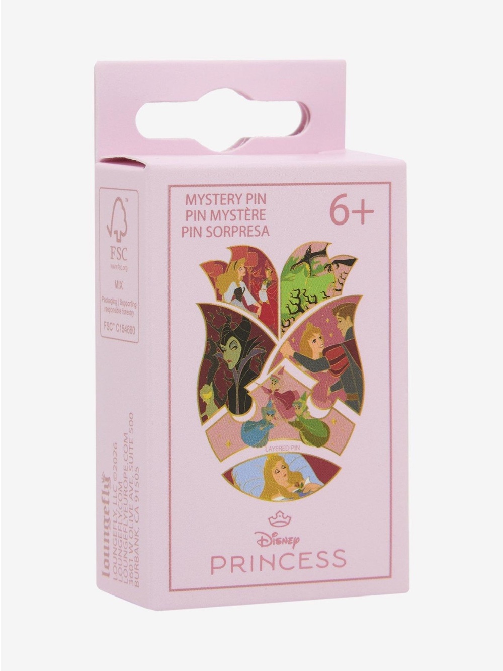 Disney Boxlunch Aurora Sleeping Beauty Puzzle Princess Pin- opened